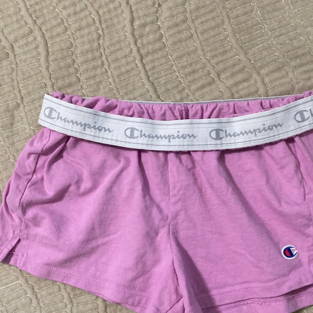 Champion Lilac Women's Athletic Shorts with Logo. No size tag. - Picture 5 of 5